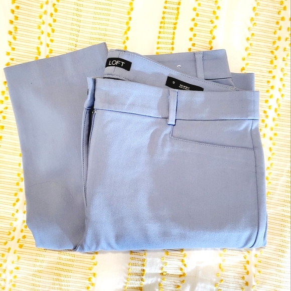 LOFT - Perfect Skinny Pants- light blue - NWOT - 12 - Picture 1 of 5